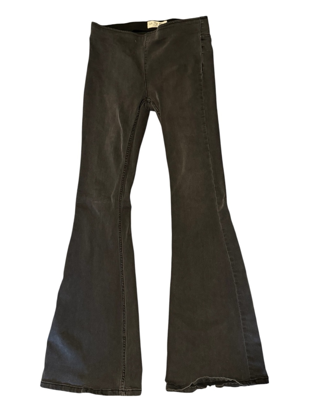 We The Free Black Pull On Flared Jeans